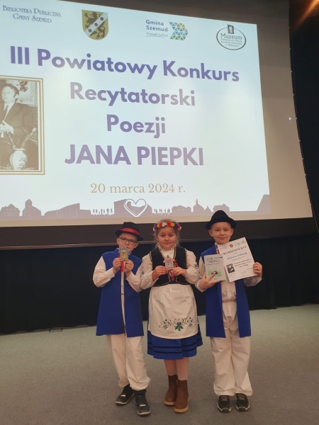  III Powiatowy Konkurs Recytatorski Poezji JANA PIEPKI