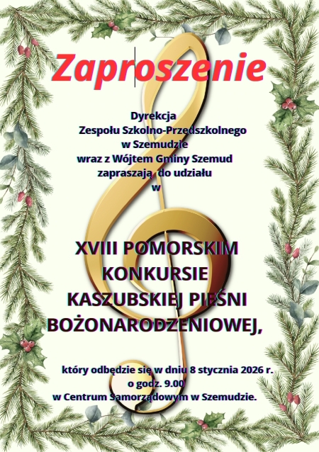 XVIII POMORSKI KONKURS KASZUBSKIEJ PIEŚNI BOŻONARODZENIOWEJ