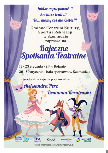 Warsztaty teatralne i artystyczne - Ferie w GCKSiR