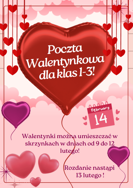  Poczta walentynkowa w klasach 1-3